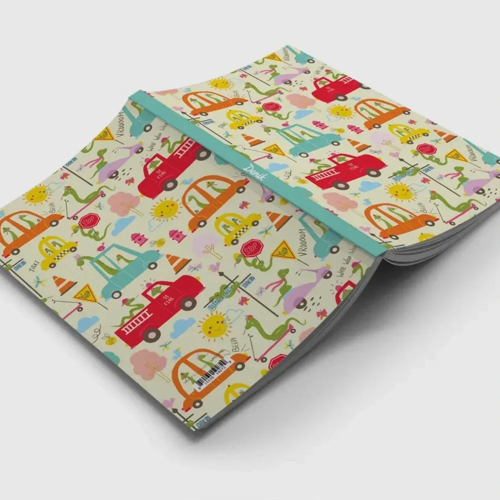 Denik Soft Touch Traffic Snakes Classic Layflat Journal Notebook 144 lined pages